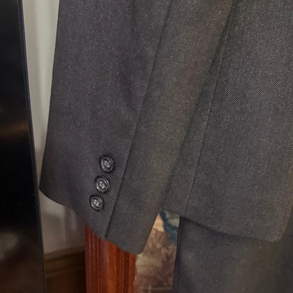 ANTONIO MELANI one button Charcoal Blazer with sleeveless sheath dress - Picture 8 of 8